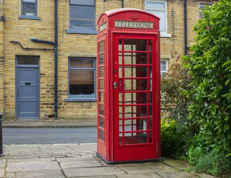 An Iconic English Red Telephone Box Which Were Once An Important Lifeline But Are Becoming A Rare Sight Now That Almost Everyone Carries A Mobile Phone