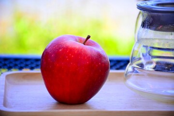 apple and glass