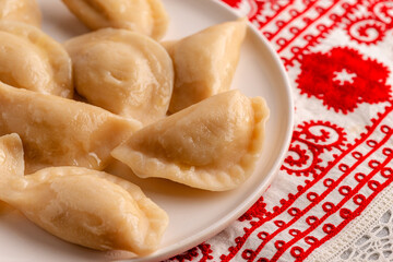 Dumplings, filled with mashed potatoes.