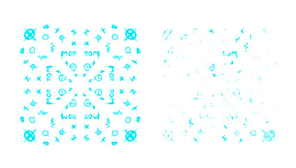 Darkside Neon Graffiti Street Art Pattern Wall Background