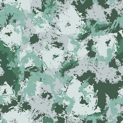 Ice camouflage of various shades of green and grey colors