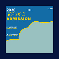 School admission template design