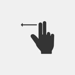 Hand_gesture vector icon illustration sign