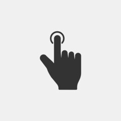 Hand_gesture vector icon illustration sign