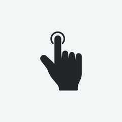 Hand_gesture vector icon illustration sign