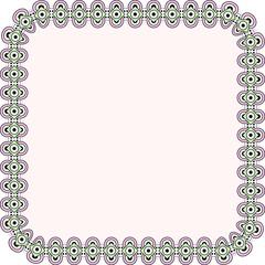 luxury mandala ornament frame for event, party, birthday, wedding invitation mock up. Oriental background design. Turkish, arabic, moroccan, islamic or indian style vector illustration