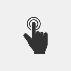 Hand_gesture vector icon illustration sign