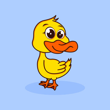 baby duck cute cartoon character 