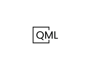 QML letter initial logo design vector illustration
