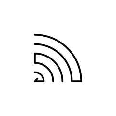 Communication isolated icon design template