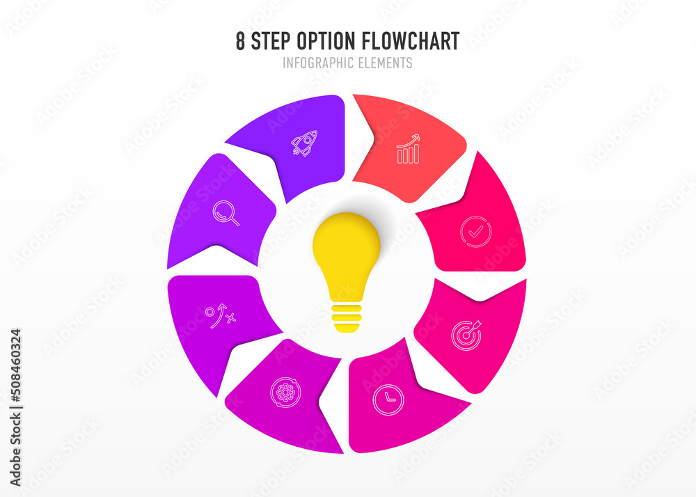 Poster timeline infographic design with 8 options or steps. infographics for business concept. can be used 
