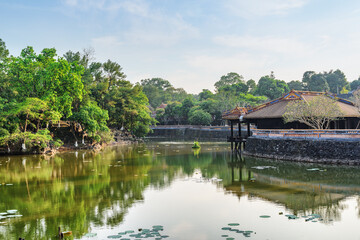 Luu Khiem Lake at the Tu Duc Royal Tomb, Vietnam