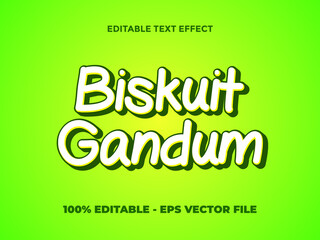 BISKUIT GANDUM EDITABLE TEXT EFFECT
