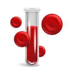 Blood test - Complete count CBC 3D icon