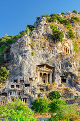 The Tomb of Amyntas (the Lycian Rock Tombs), Fethiye, Turkey