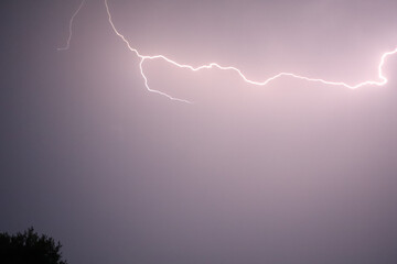 lightning in the night