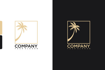 creative palm tree logo, logo reference