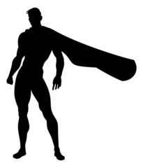 Super Hero Silhouette Superhero Comic Book Man