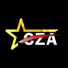 CZA letter logo design. CZA creative  letter logo. simple and modern letter logo. CZA alphabet letter logo for business. Creative corporate identity and lettering. vector modern logo  - obrazy, fototapety, plakaty