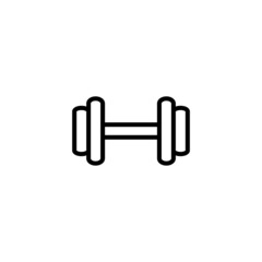 Gym Simple Dumble Illustration Art Vector