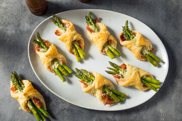 Homemade Asparagus Puff Pastry Appetizer