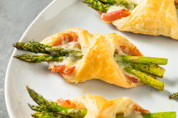 Homemade Asparagus Puff Pastry Appetizer