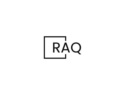 RAQ letter initial logo design vector illustration