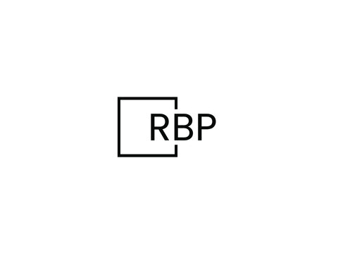 RBP letter initial logo design vector illustration