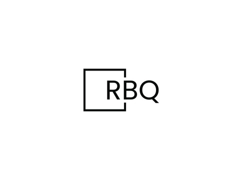 RBQ letter initial logo design vector illustration