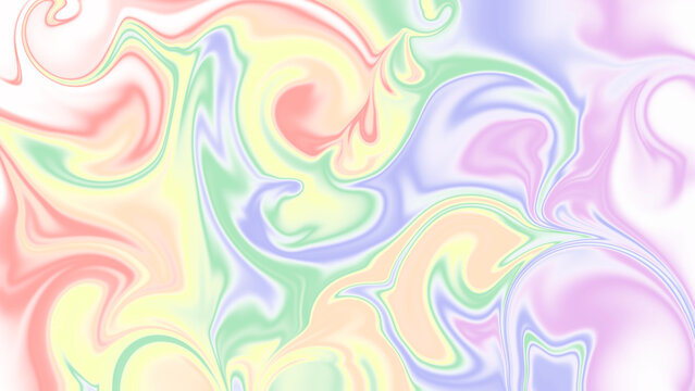 happy pride month! colorful liquids in motion, abstract background image