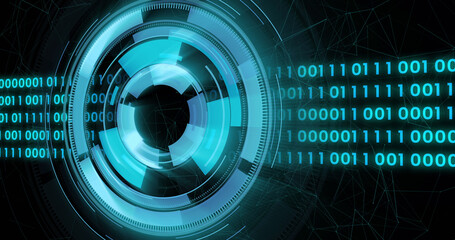 Image of scope scanning with binary coding data processing