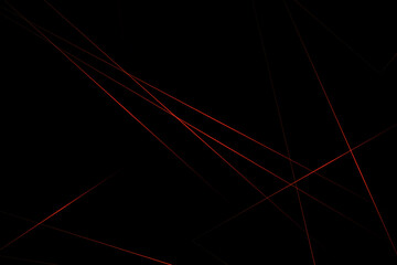 Abstract black with red lines, triangles background modern design. Vector illustration EPS 10.