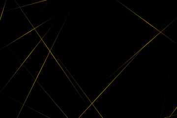 Abstract black with gold lines, triangles background modern design. Vector illustration EPS 10.