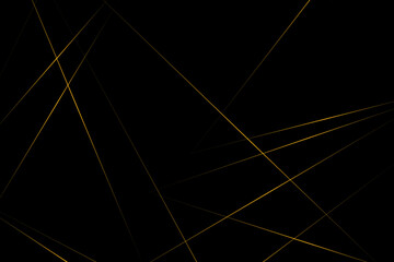 Abstract black with gold lines, triangles background modern design. Vector illustration EPS 10.