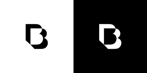 Modern and attractive letter B initials logo design © Rusly
