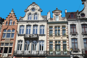 Maisons flamandes à Malines. Belgique