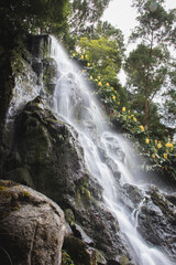 waterfall in the mountains, Azores