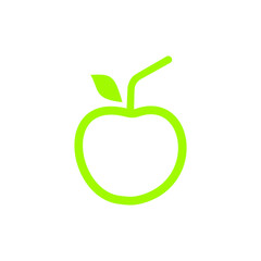 minimal fresh fruit and juice logo illustration fruit icon design 