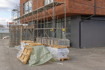 Construction Site Scaffoldings