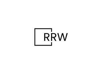 RRW letter initial logo design vector illustration