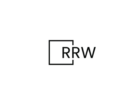RRW letter initial logo design vector illustration