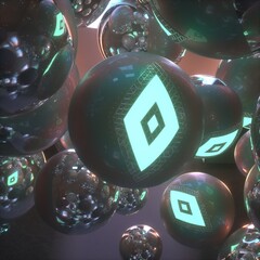 scifi concept with spheres © digitalmio13