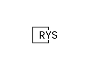 RYS letter initial logo design vector illustration