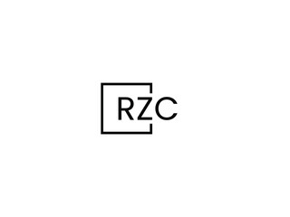 RZC letter initial logo design vector illustration