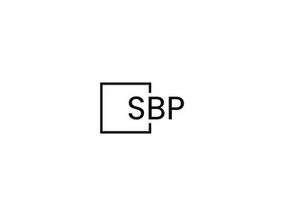 SBP Letter Initial Logo Design Vector Illustration