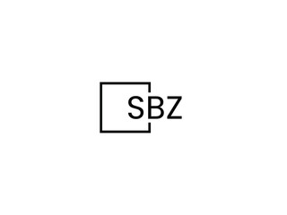 SBZ Letter Initial Logo Design Vector Illustration