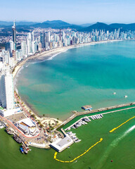 Obraz na płótnie Canvas aerial view of beach