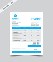 Creative, Modern Corporate invoice design