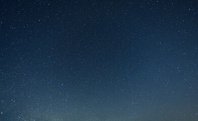 Beautiful bright starry sky. Night sky background.