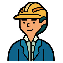 engineer line icon